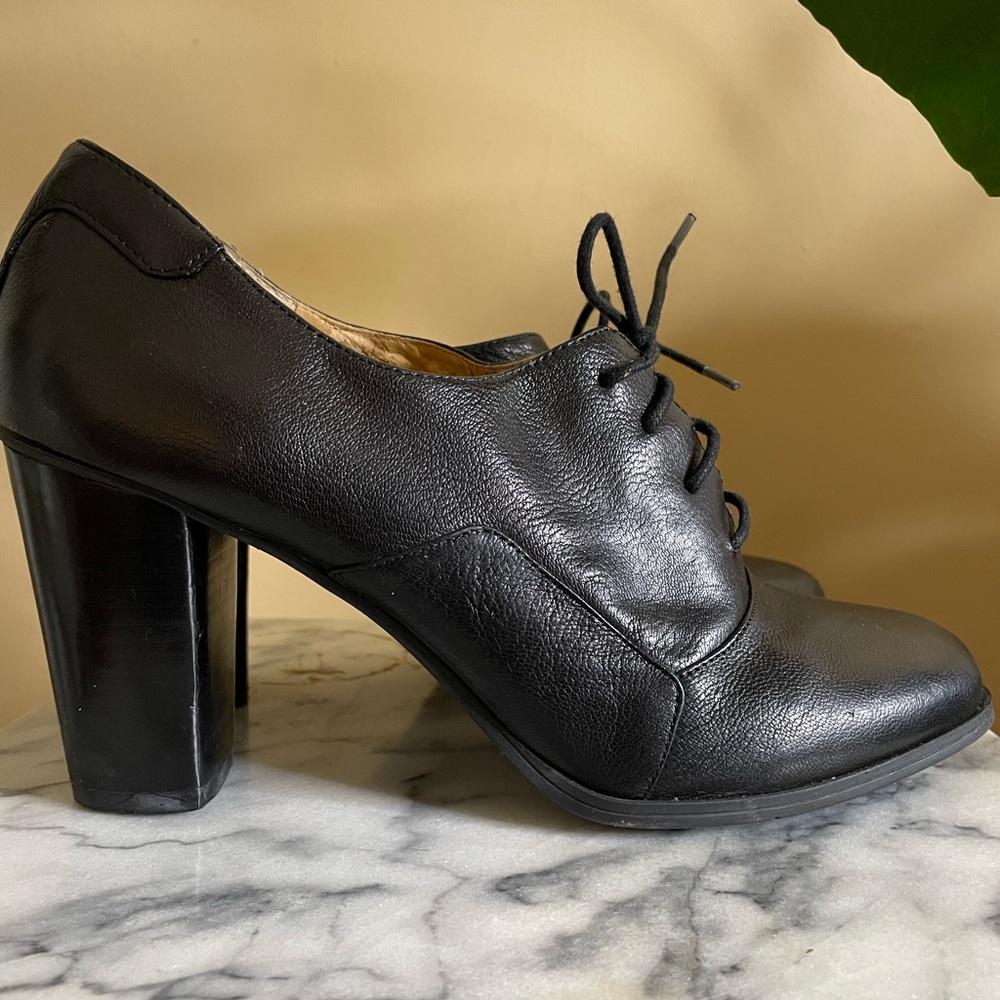 High heel loafers